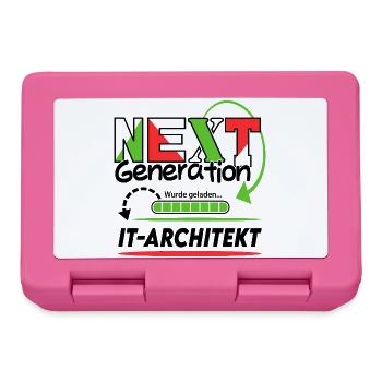 IT-Architekt Next Generation Beruf Arbeit Mann Job - Brotdose - Pink - Vorne