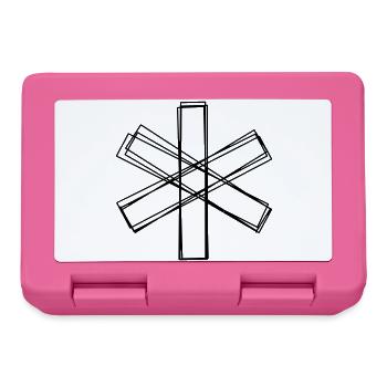 Sternchen handgezeichnet - Brotdose - Pink - Vorne