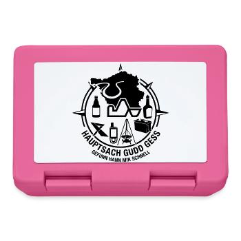 Saarcacher Geocaching Saarland - Brotdose - Pink - Vorne