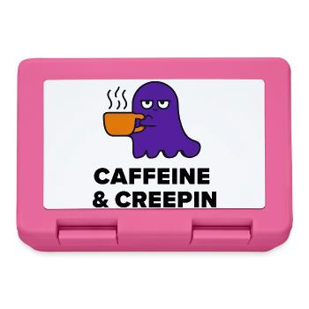 Kaffeegeist: Caffein & Creepin - Brotdose - Pink - Vorne