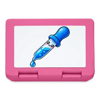 Kawaii Blauer Tropfendropper - Brotdose - Pink - Vorne