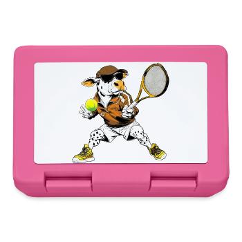 Kühe Tennis - Brotdose - Pink - Vorne