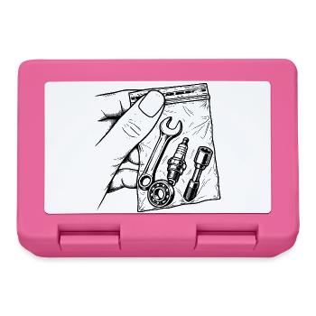 Mechanische Sucht – Pouch Tools Candle Key - Brotdose - Pink - Vorne