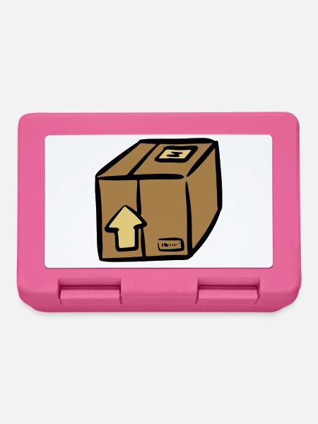 Paket Paketdienst package paquet Paketlieferung - Brotdose - Pink