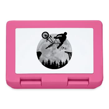 Fahrrad BMX MTB Mountainbike Geschenkidee - Brotdose - Pink - Vorne