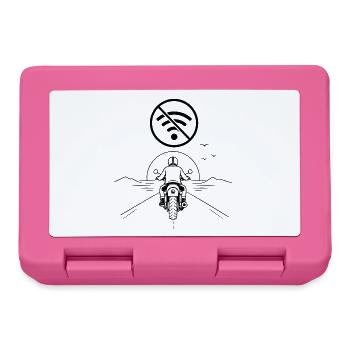 Freedom on two wheels - Lunchbox - pink - Front
