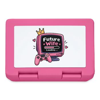 Future Wife – Loading...- Lustiges Verlobungsshirt - Brotdose - Pink - Vorne