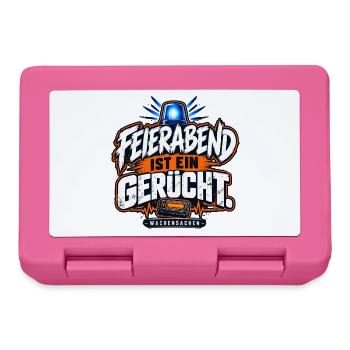Feierabend ist ein Gerücht - Brotdose - Pink - Vorne