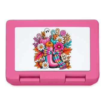 Hey Boo Herbst-Halloween - Brotdose - Pink - Vorne