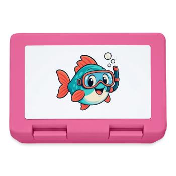 Fisch mit Schnorchel - Brotdose - Pink - Vorne