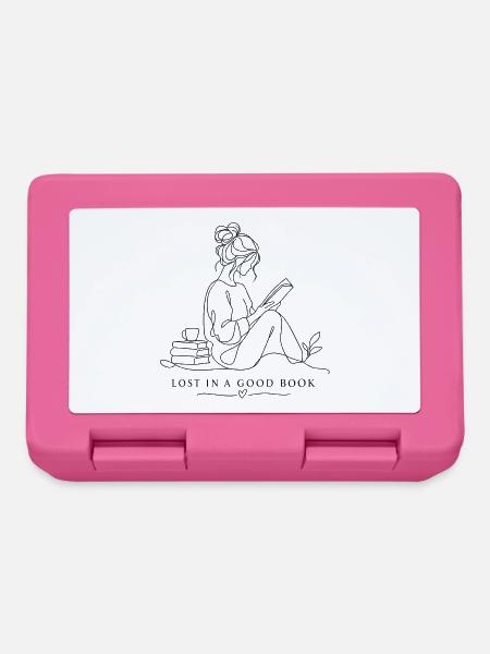 Lost in a good book - Brotdose - Pink