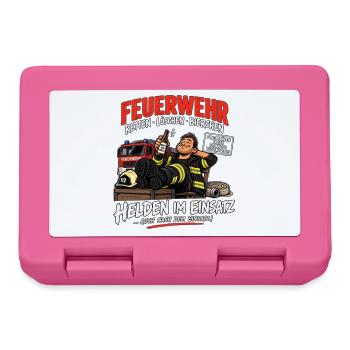 Feuerwehr - Retten - Löschen - Bierchen - Brotdose - Pink - Vorne