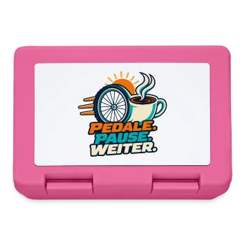 Radfahren – Pedale Pause weiter - Brotdose - Pink - Vorne