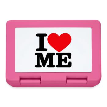 I Love Me – Selbstliebe Statement - Brotdose - Pink - Vorne
