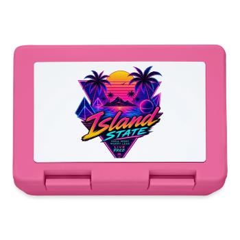Insel Neon Retro Sunset - Brotdose - Pink - Vorne
