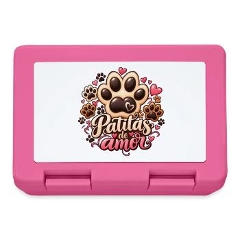 Patitas de amor – Huellas grandes y pequeñas - Brotdose - Pink - Vorne