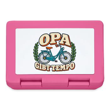Opa gibt Tempo - Brotdose - Pink - Vorne