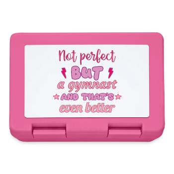 Pas parfait, mais un gymnaste, un gymnaste - Boîte à goûter - rose - Devant