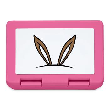 Lapin Oreilles De Lapin Trou Sac Caché Drôle Mignon - Boîte à goûter - rose - Devant