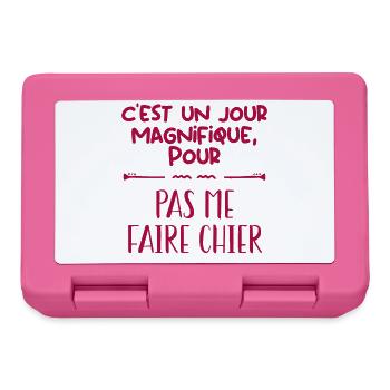 J'aime pas les gens - Boîte à goûter - rose - Devant