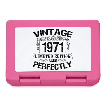 1971 Vintage | Limited edition 1971 aged perfectly - Lunchbox - pink - Front