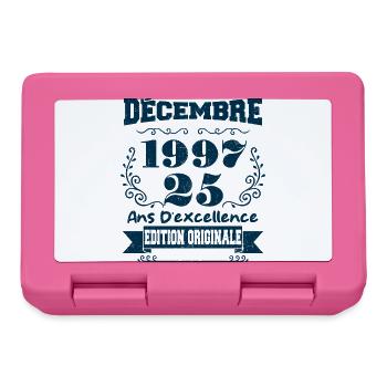décembre 1997 Edition original | Vintage 1997 - Boîte à goûter - rose - Devant
