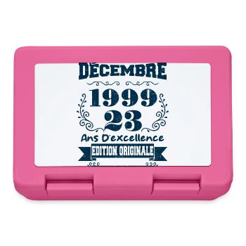 décembre 1999 Edition original | Vintage 1999 - Boîte à goûter - rose - Devant