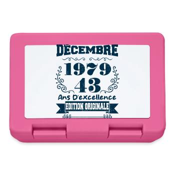 décembre 1979 Edition original | Vintage 1979 - Boîte à goûter - rose - Devant