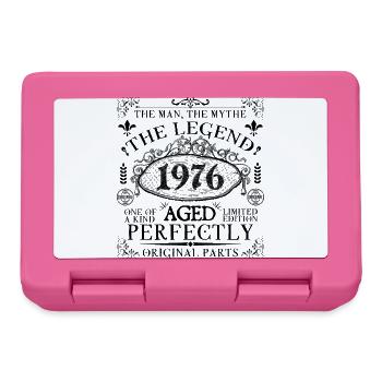 1976| Die Legende seit 1976 Geburtstag - Brotdose - Pink - Vorne