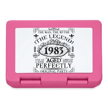 1983| Die Legende seit 1983 Geburtstag - Brotdose - Pink - Vorne