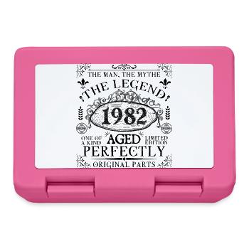 1982 | Die Legende seit 1982 Geburtstag - Brotdose - Pink - Vorne