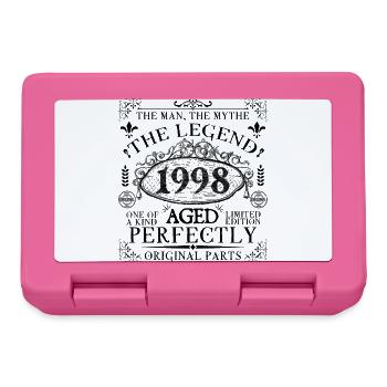 1998 | Die Legende seit 1998 Geburtstag - Brotdose - Pink - Vorne
