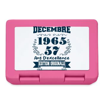 décembre 1965 Edition original | Vintage 1965 - Boîte à goûter - rose - Devant