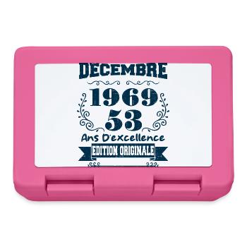 décembre 1969 Edition original | Vintage 1969 - Boîte à goûter - rose - Devant