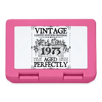 1973| Vintage Aged Perfectly since 1973 birthday - Lunchbox - pink - Front