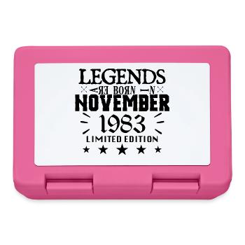 November 1983 | 1983 legends were born in November - Lunchbox - pink - Front