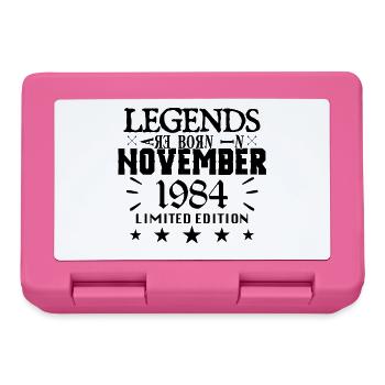 November 1984 | 1984 Legenden wurden im November geboren - Brotdose - Pink - Vorne