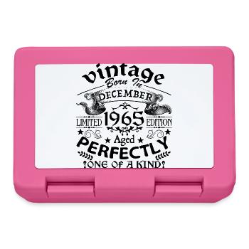 December 1965 | 1965 Vintage | born in December - Boîte à goûter - rose - Devant