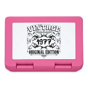 1977 | Vintage Aged Original 1977 birthday gift - Boîte à goûter - rose - Devant