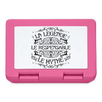 Respensable | la légende Respensable le mythe - Boîte à goûter - rose - Devant