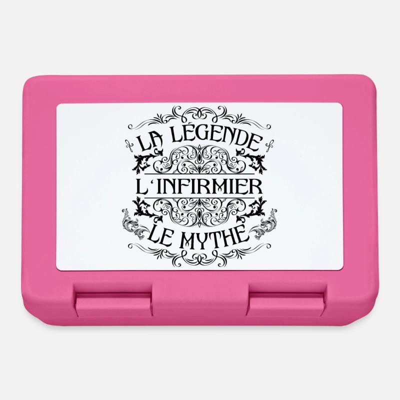Infirmier | la légende Infirmier le mythe - Boîte à goûter - rose