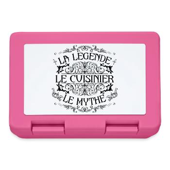 Cuisinier | la légende Cuisinier le mythe - Boîte à goûter - rose - Devant