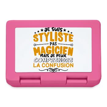 Styliste pas Magicien | le Meilleur Styliste cade - Boîte à goûter - rose - Devant