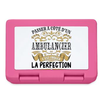 Ambulancier | le Meilleur cadeau Ambulancier - Boîte à goûter - rose - Devant