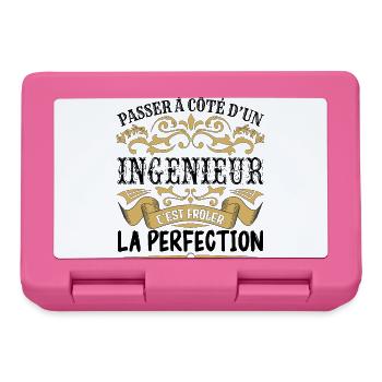 Ingénieur | le Meilleur cadeau Ingénieur - Boîte à goûter - rose - Devant