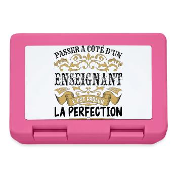 Enseignant | le Meilleur cadeau Enseignant - Boîte à goûter - rose - Devant