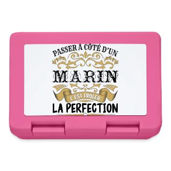 Marin | le Meilleur cadeau Marin - Boîte à goûter - rose - Devant