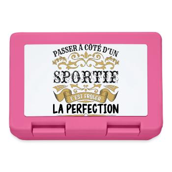 Sportif | le Meilleur cadeau Sportif - Boîte à goûter - rose - Devant