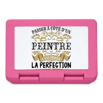 Peintre | le Meilleur cadeau Peintre - Boîte à goûter - rose - Devant