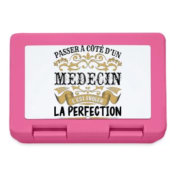 Médecin | le Meilleur cadeau Médecin - Boîte à goûter - rose - Devant